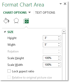 format chart area